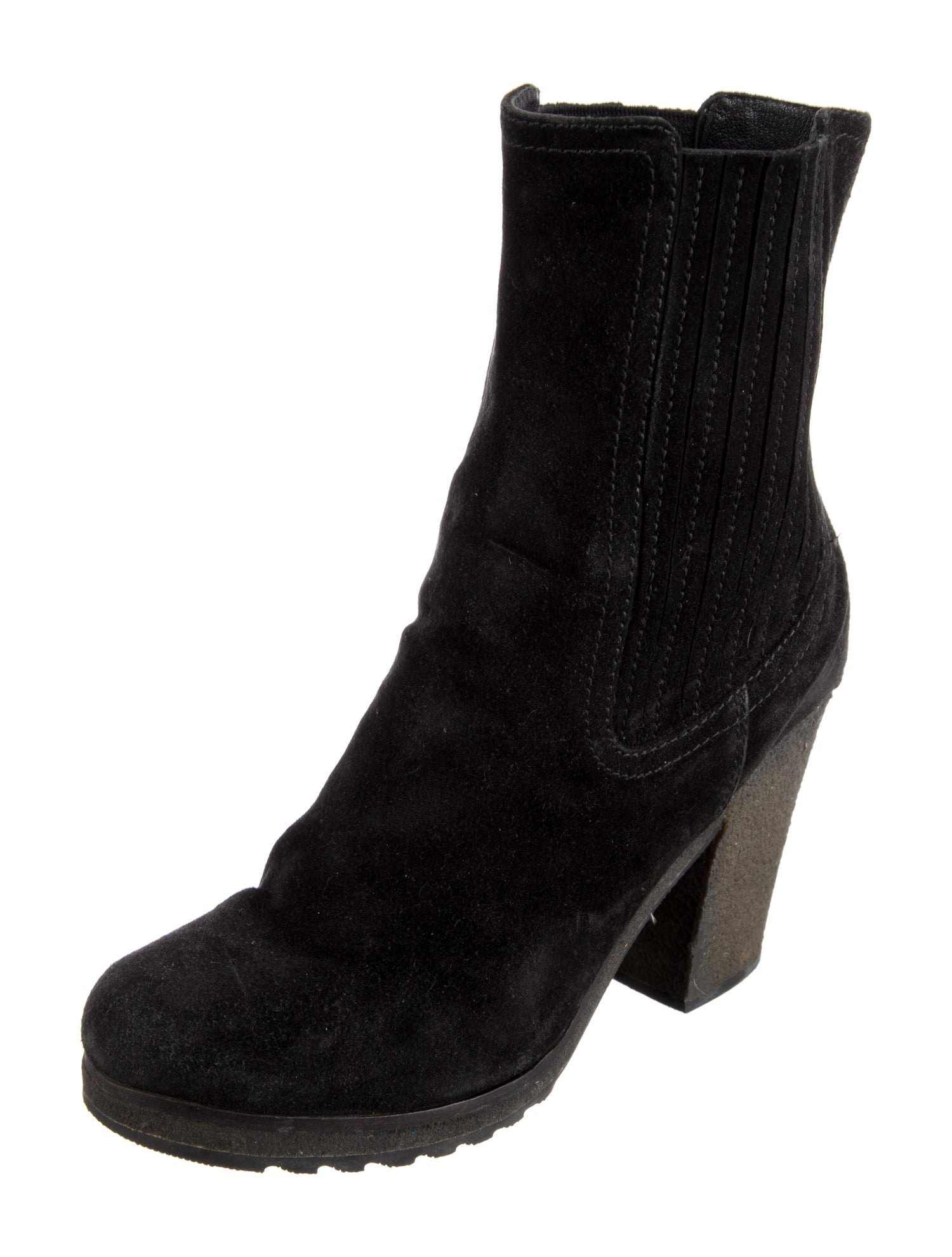 Prada Sport Suede Chelsea Boots