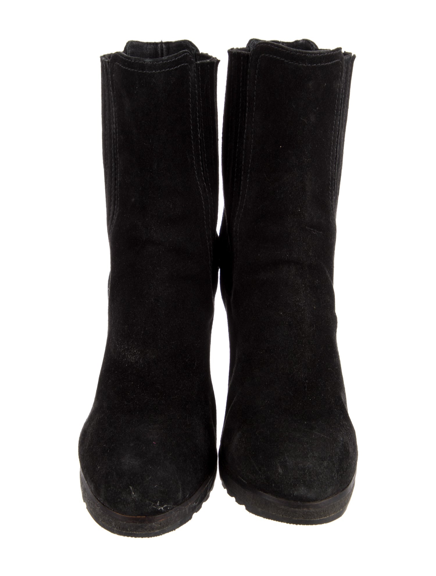 Prada Sport Suede Chelsea Boots