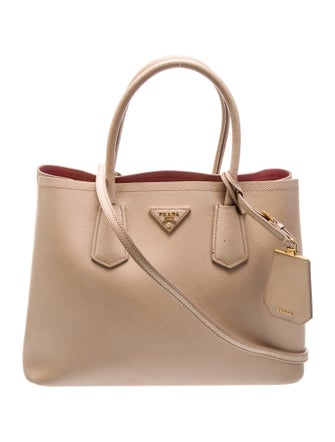 Prada Saffiano Leather Double Tote Medium