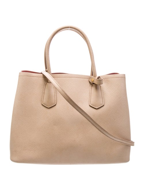 Prada Saffiano Leather Double Tote Medium