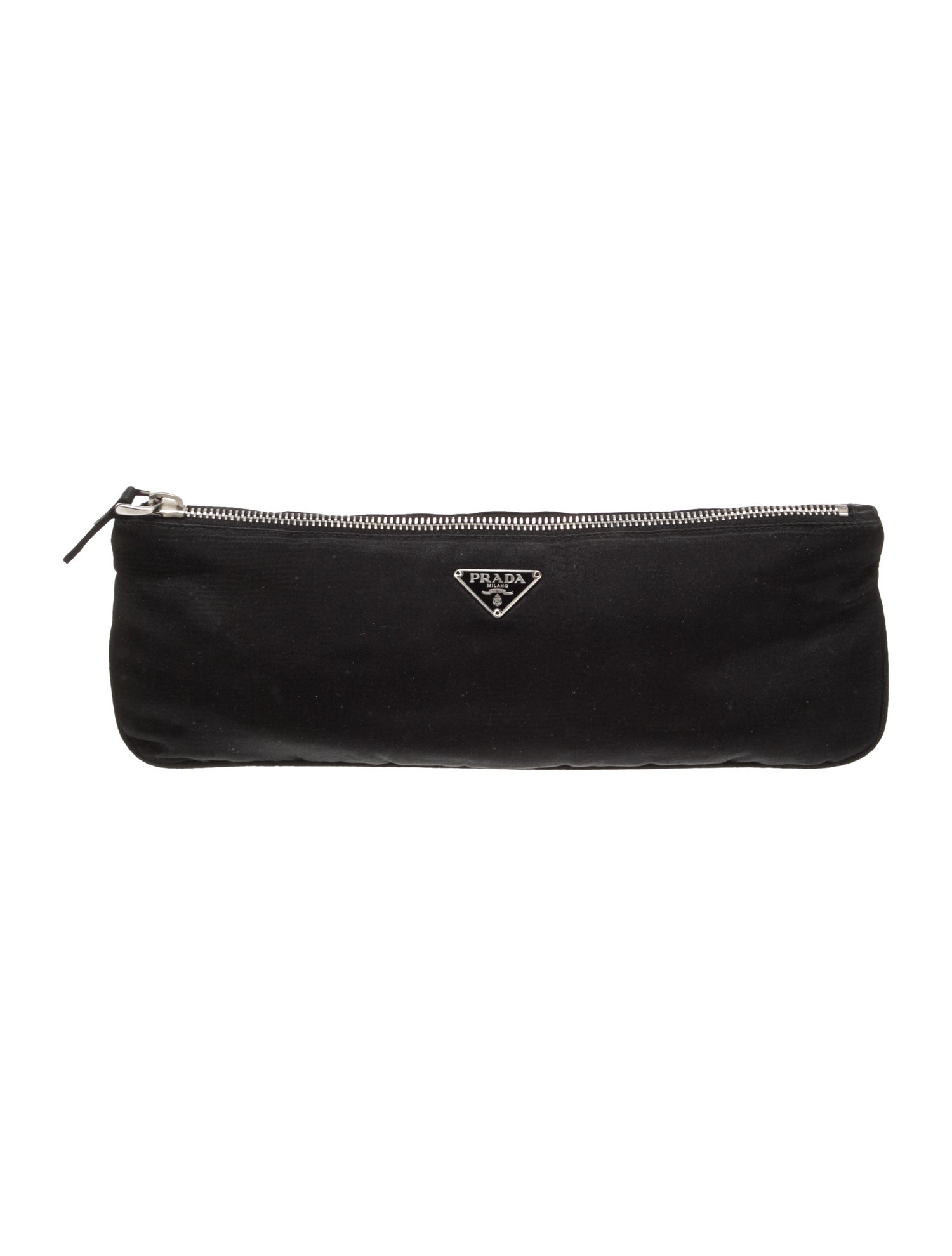 Prada Enameled Metal Triangle Clutch