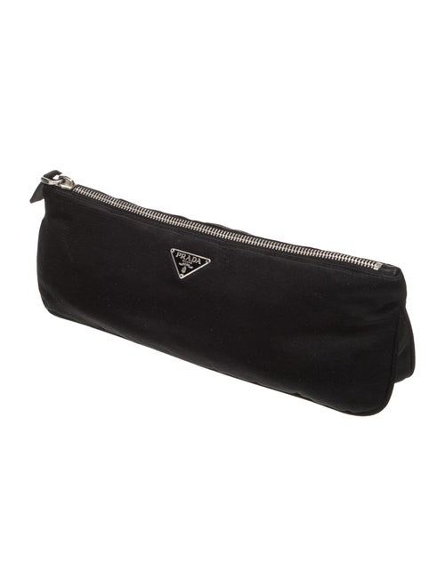 Prada Enameled Metal Triangle Clutch