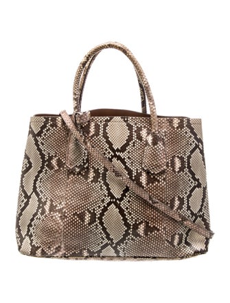 Prada Enameled Metal Triangle Double Bag Medium