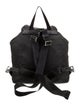 Prada Enameled Metal Triangle Backpack