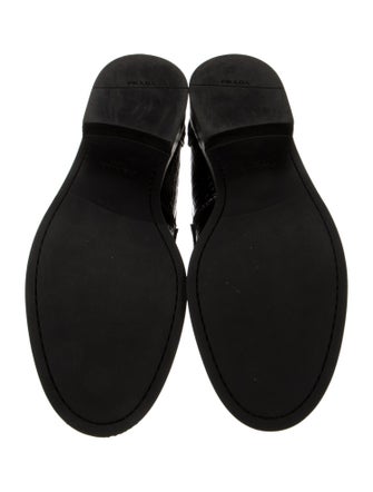Prada Embossed Leather Loafers