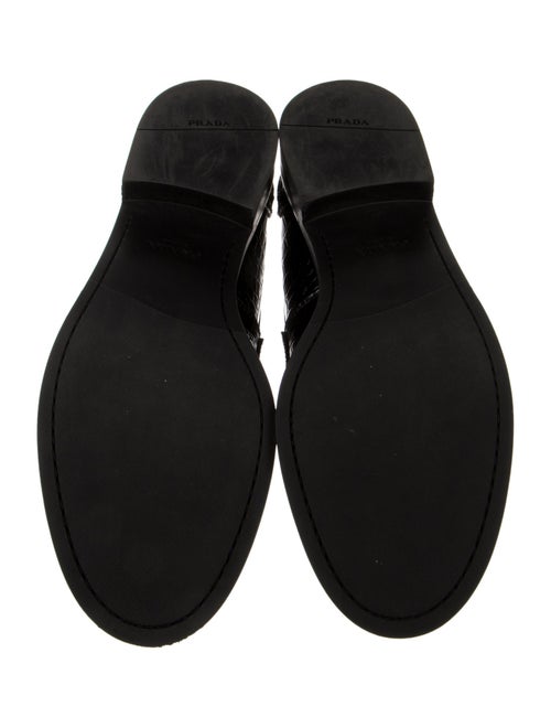 Prada Embossed Leather Loafers