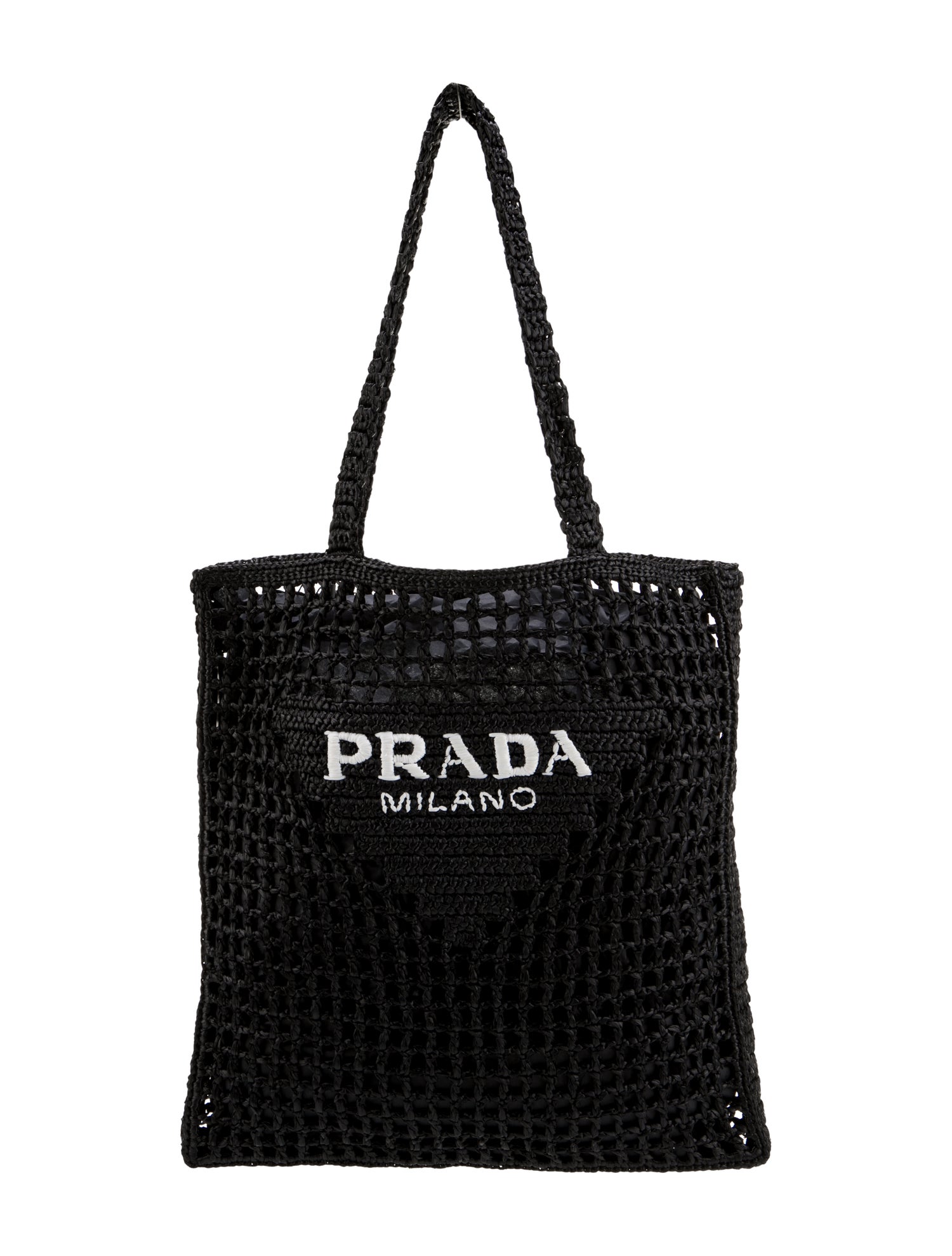 Prada Enameled Metal Triangle Tote w/ Tags