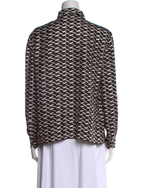 Prada 2014 Silk Button-Up Top