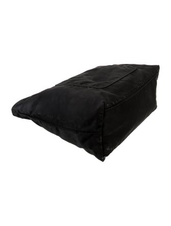 Prada Enameled Metal Triangle Tote