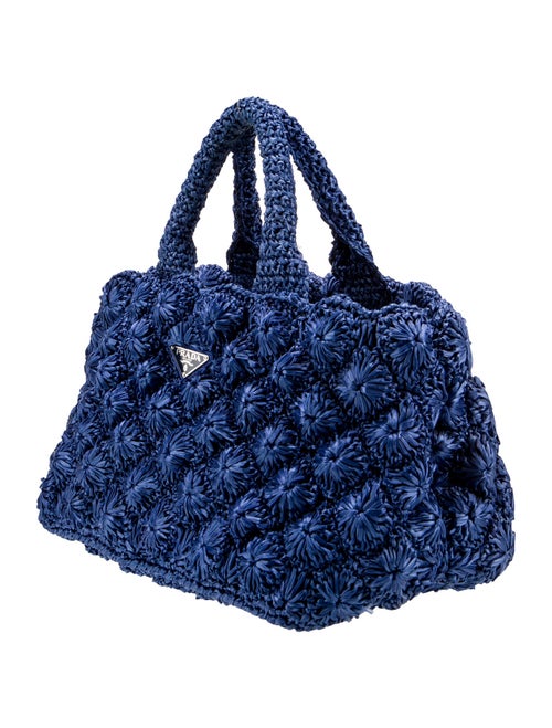 Prada Raffia Grass Top Handle Bag
