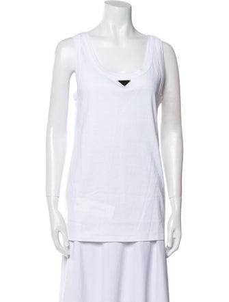Prada 2022 Scoop Neck Top