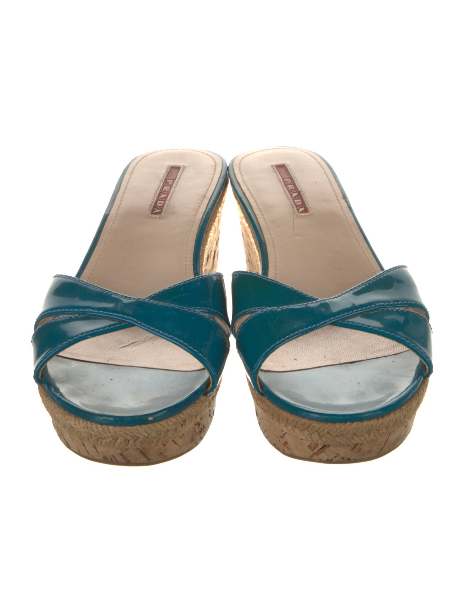 Prada Sport Patent Leather Slides