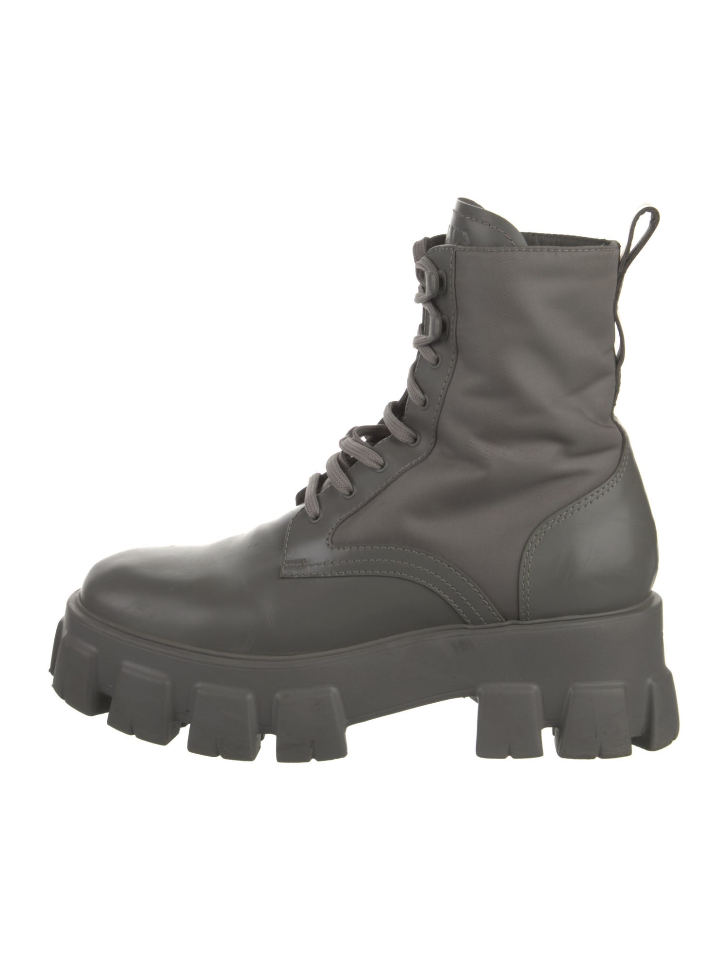 Prada Leather Combat Boots
