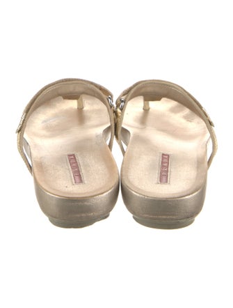 Prada Sport Leather Slides