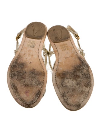 Prada Sport Leather Sandals