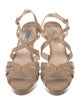 Prada Saffiano Leather Saffiano Leather Slingback Sandals