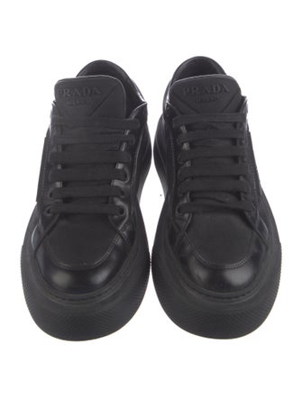 Prada Nylon Striped Sneakers