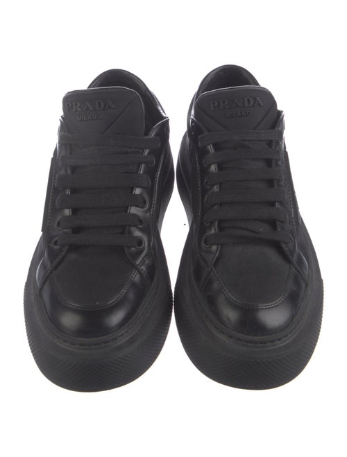 Prada Nylon Striped Sneakers