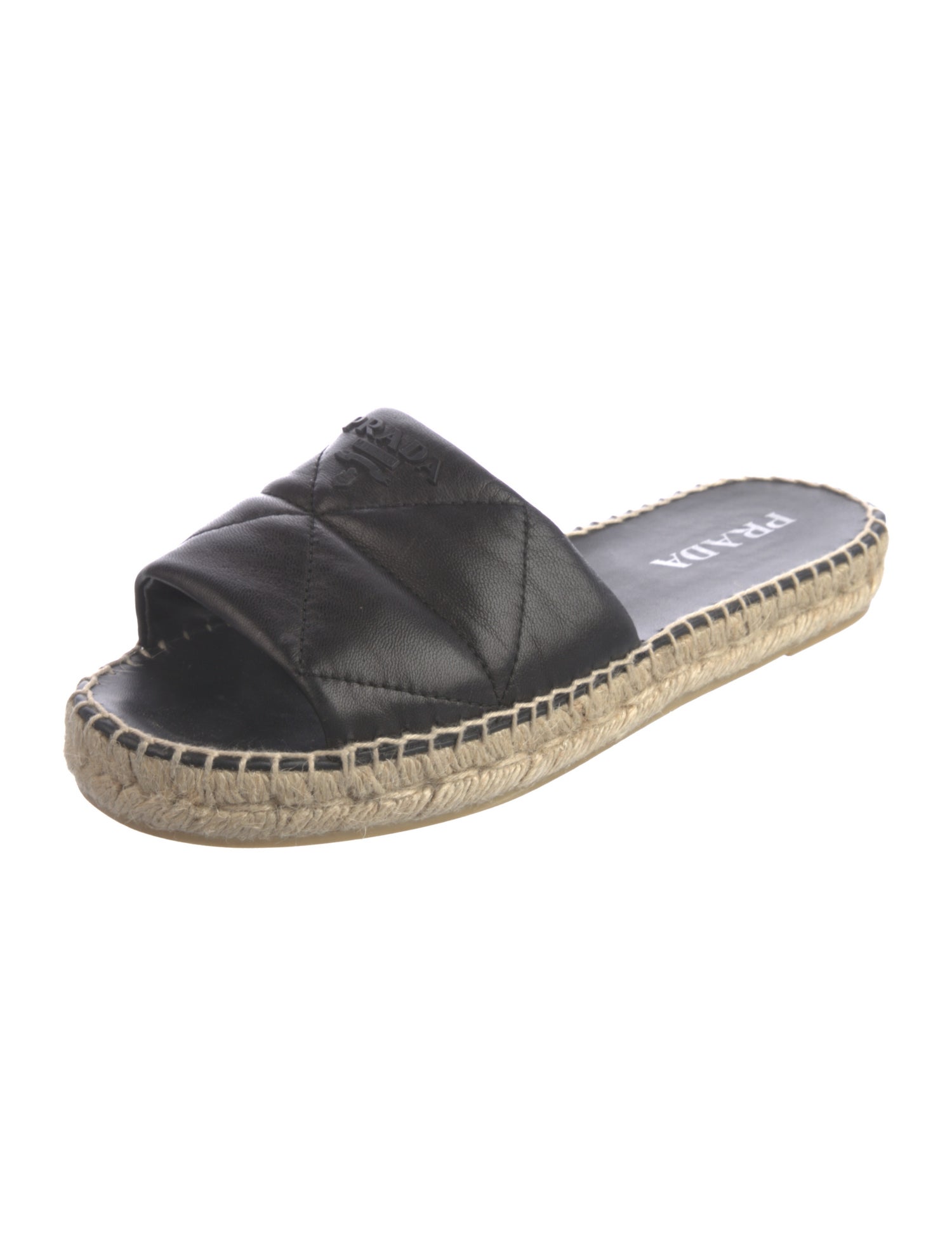 Prada Leather Espadrilles