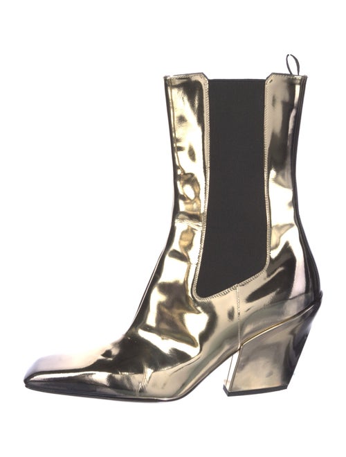 Prada Patent Leather Chelsea Boots