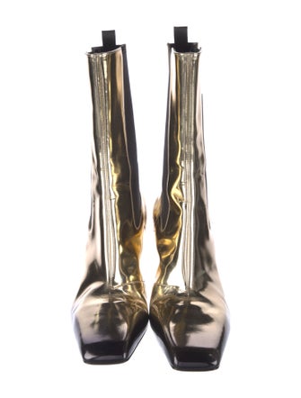 Prada Patent Leather Chelsea Boots