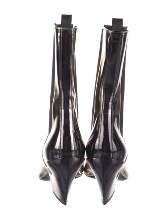 Prada Patent Leather Chelsea Boots