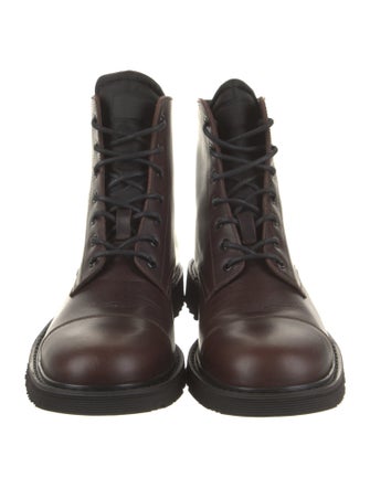 Prada Leather Combat Boots