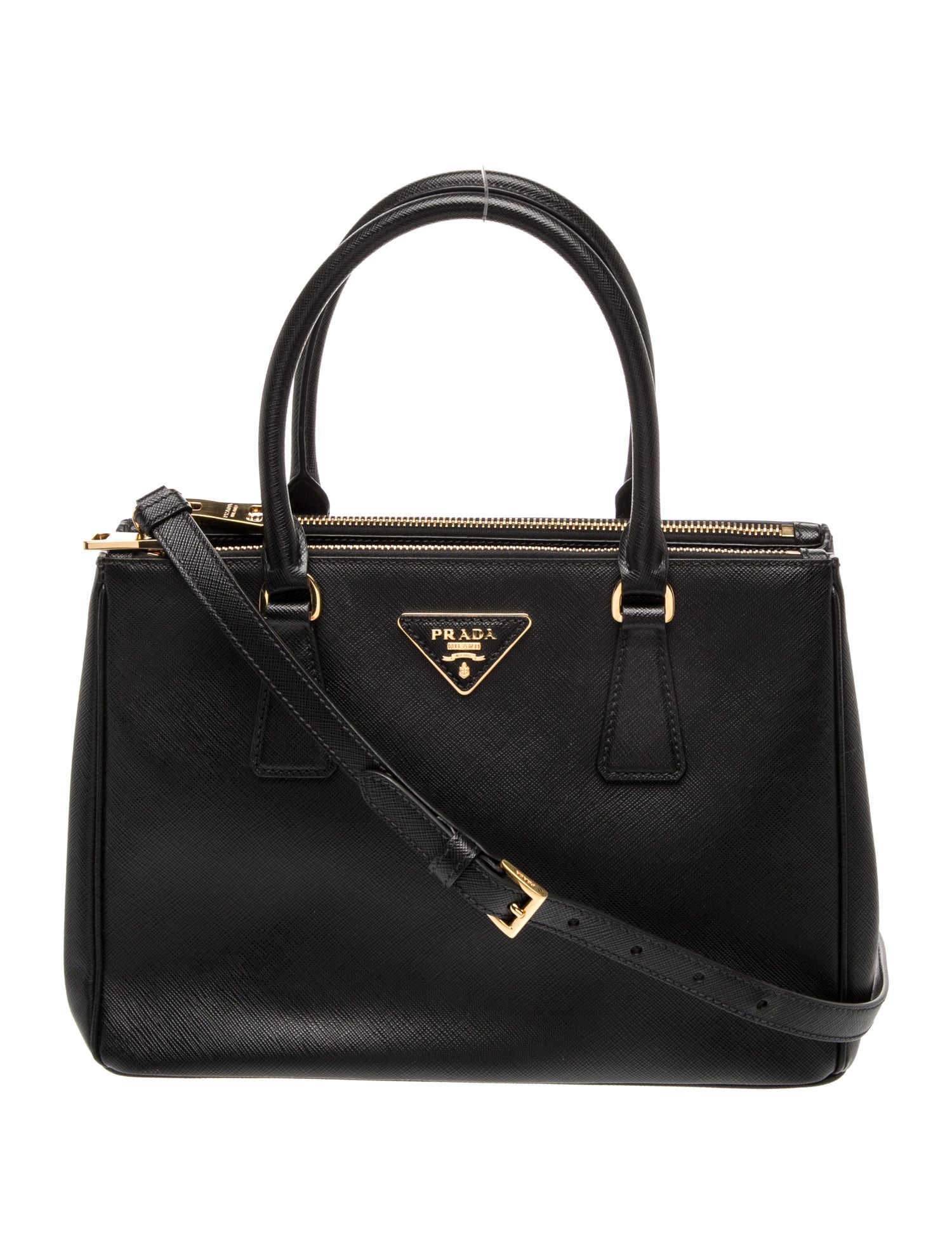 Prada Saffiano Leather Galleria Double Zip Medium
