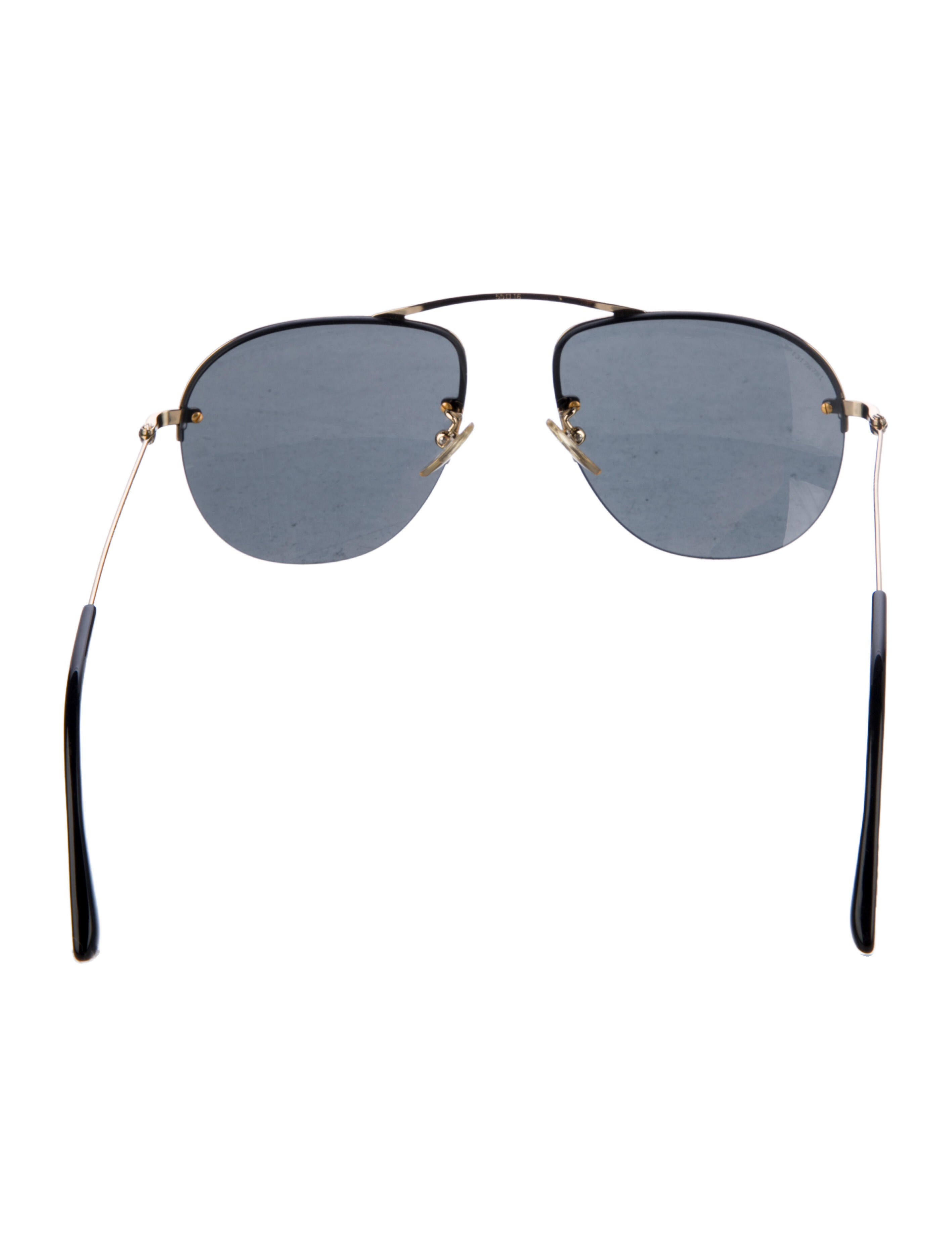 Prada Aviator Mirrored Sunglasses