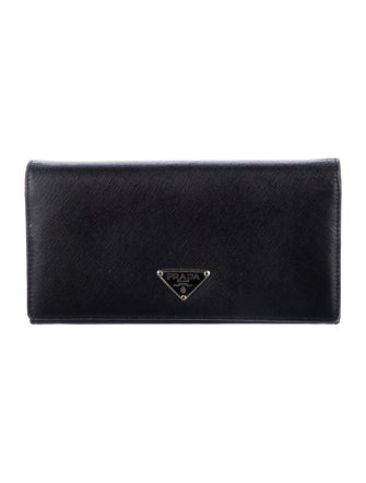 Prada Saffiano Lux Leather Continental Wallet