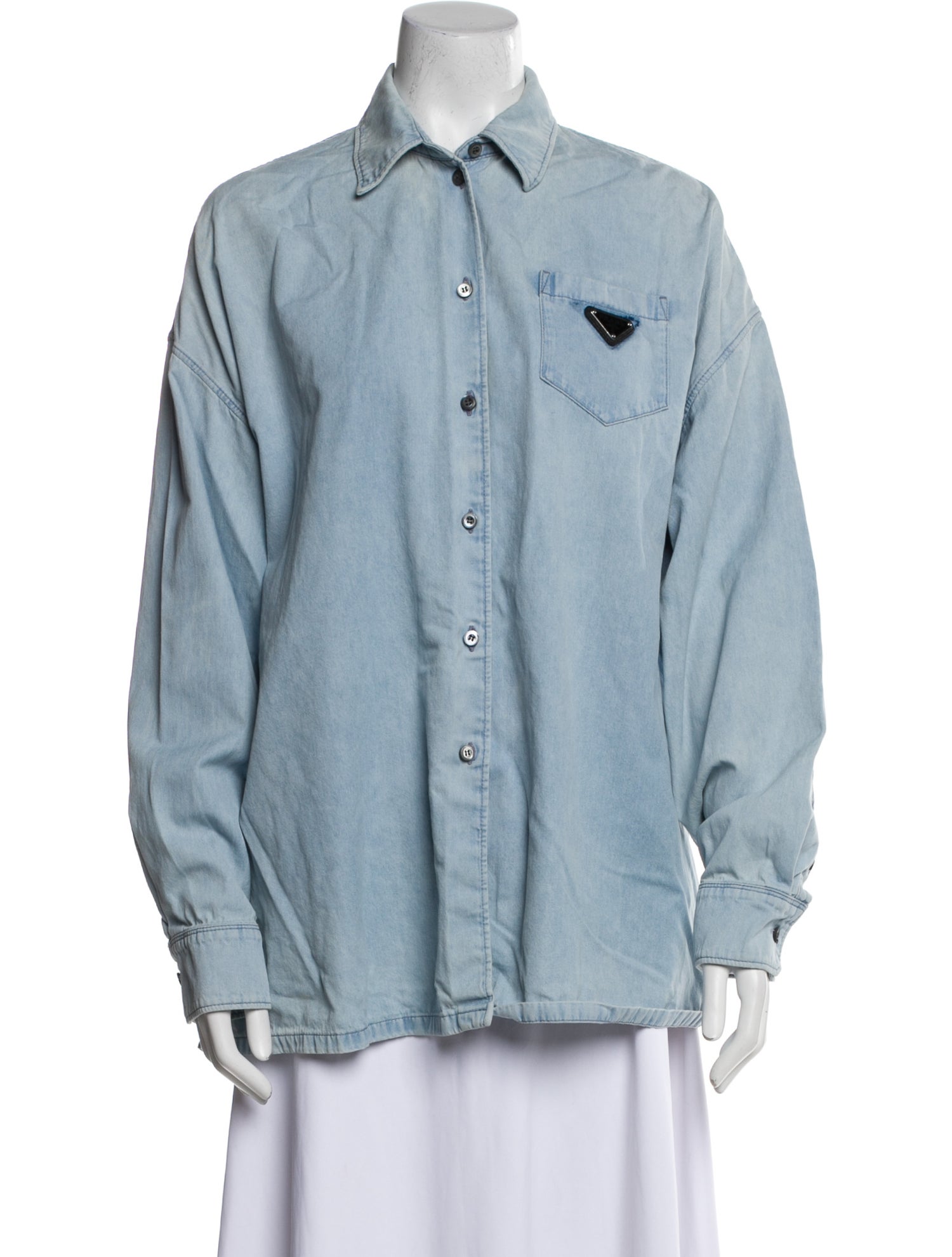 Prada 2022 Long Sleeve Button-Up Top