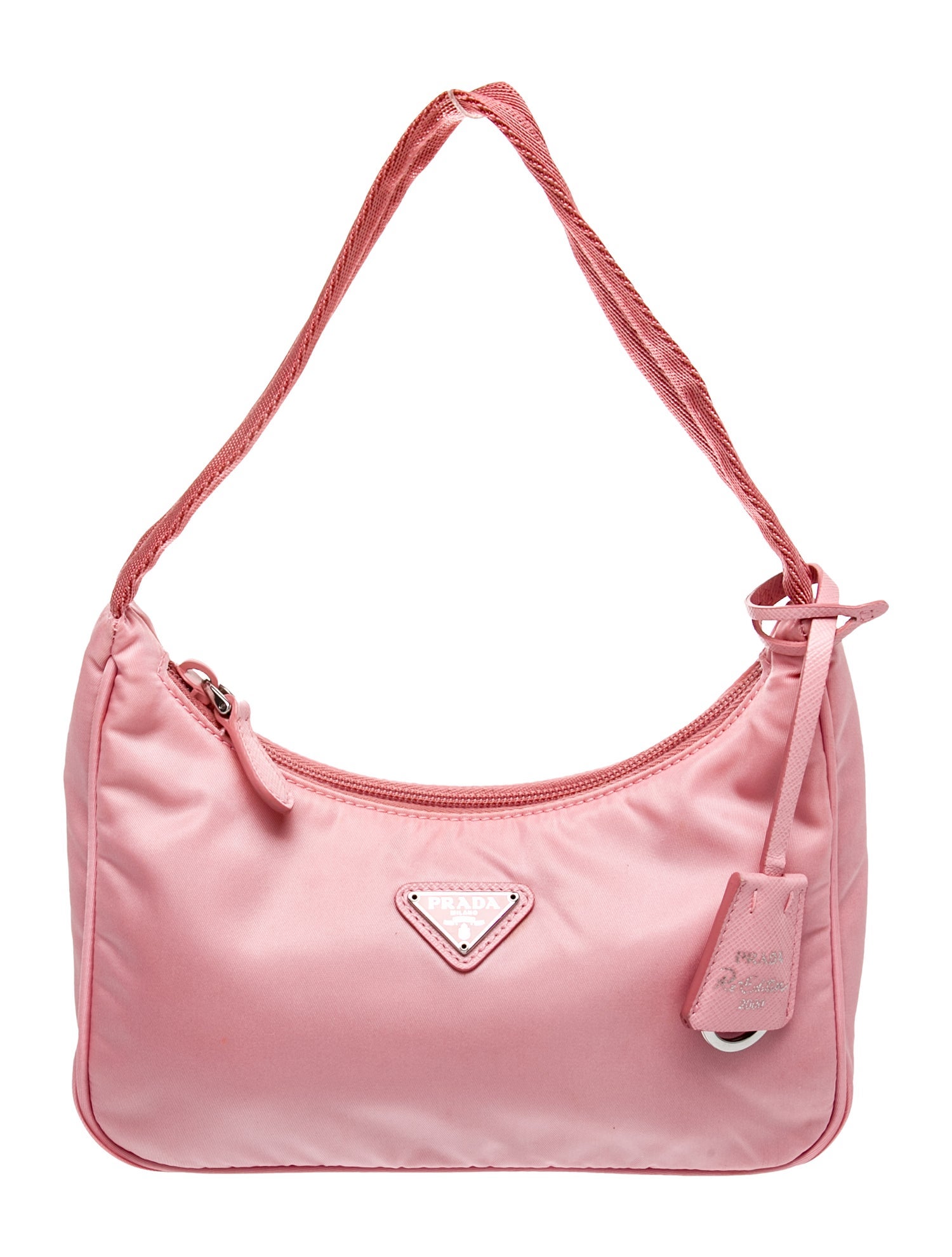 Prada Enameled Metal Triangle Re-Edition 2000