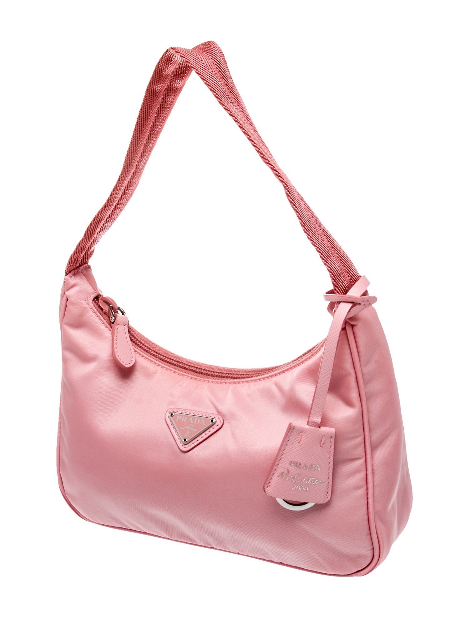 Prada Enameled Metal Triangle Re-Edition 2000