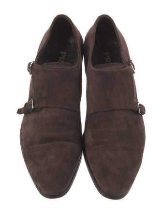Prada Suede Monk Straps
