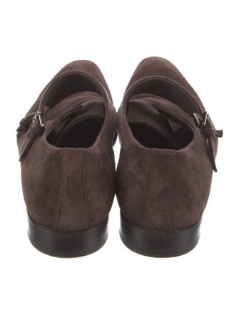Prada Suede Monk Straps