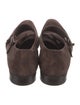 Prada Suede Monk Straps