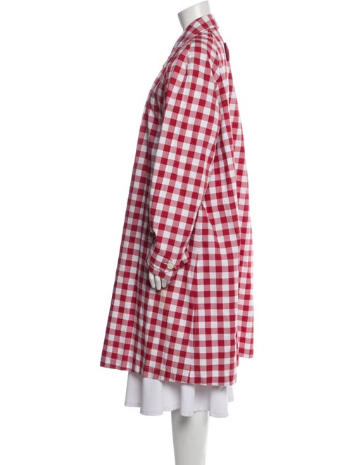 Prada 2023 Plaid Print Trench Coat