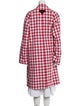 Prada 2023 Plaid Print Trench Coat