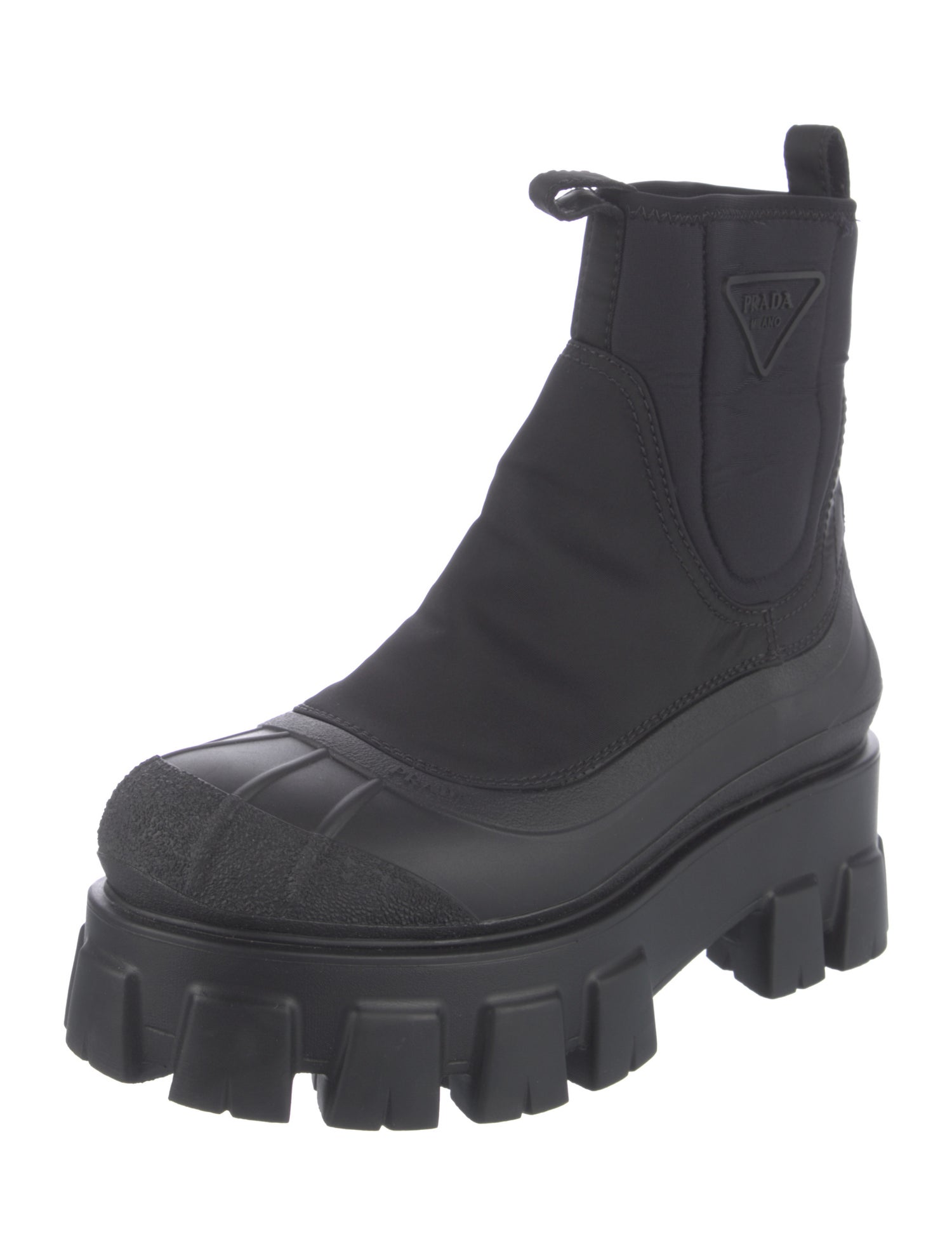 Prada Neoprene Chelsea Boots