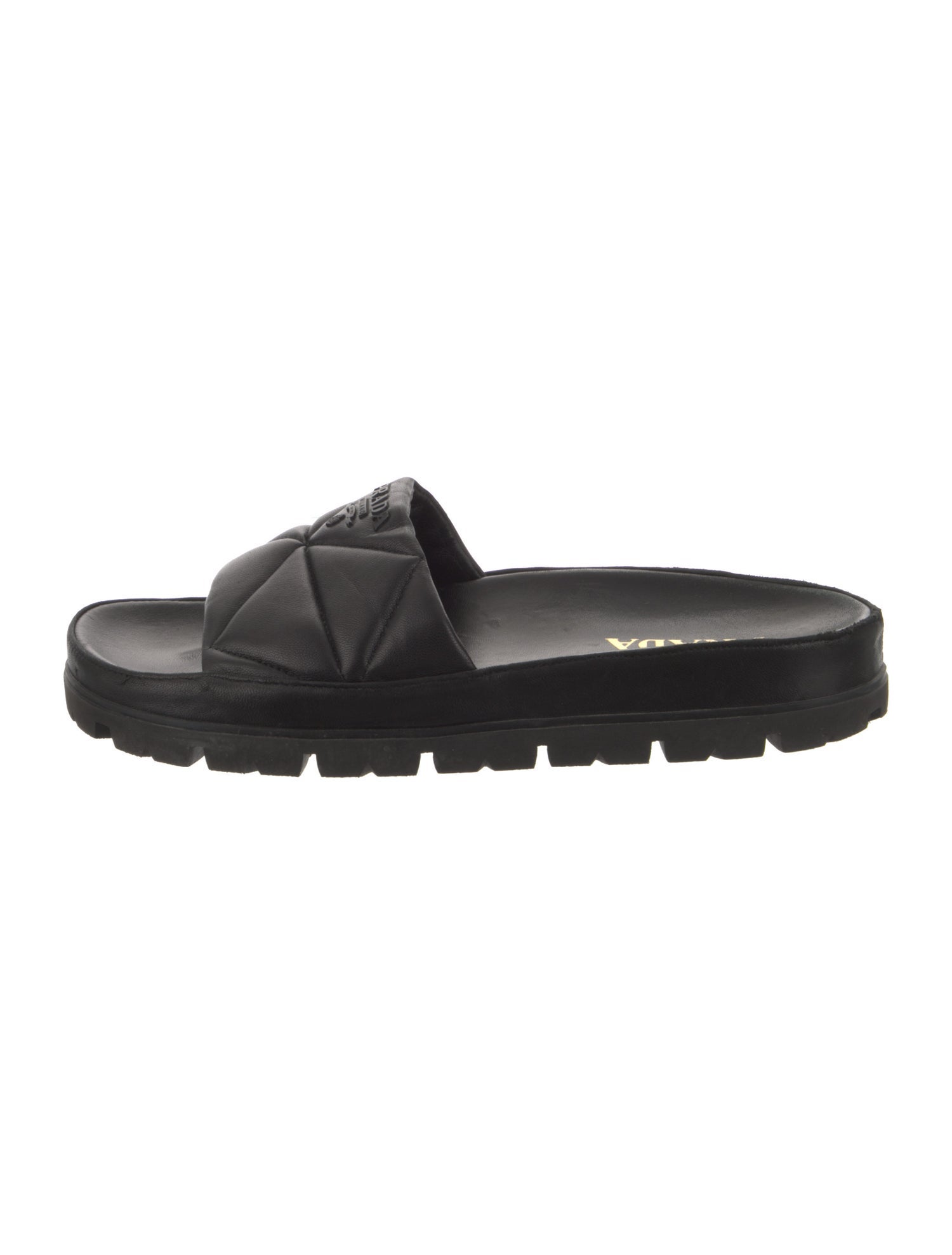 Prada Leather Slides