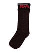 Prada Metallic Logo Socks