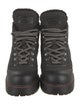 Prada Sport Wool Leather Trim Embellishment Combat Boots