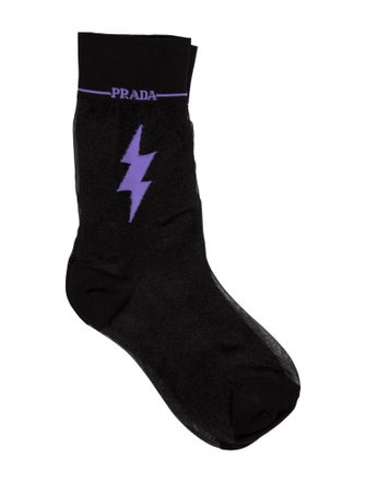 Prada Sheer Logo Socks