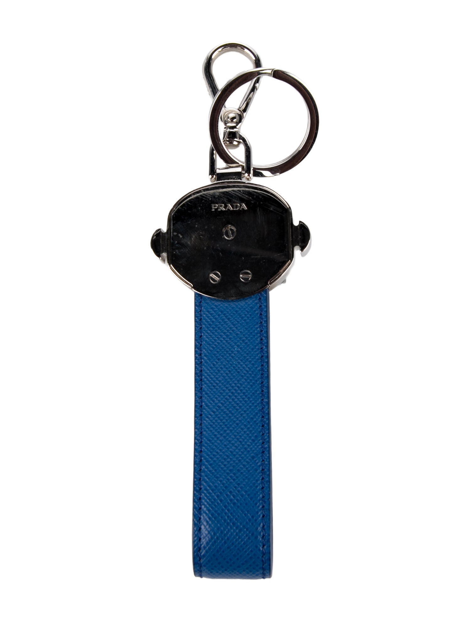 Prada leather keychain