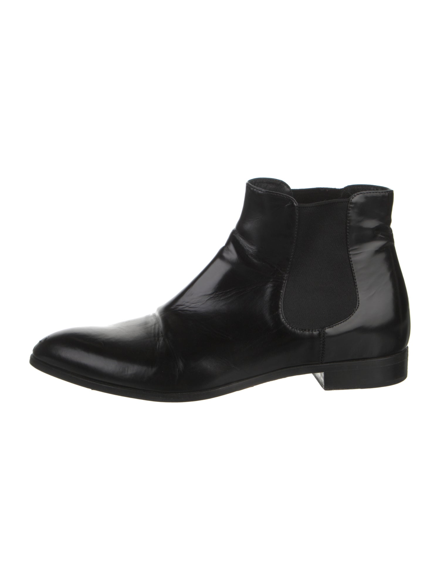 Prada Leather Chelsea Boots
