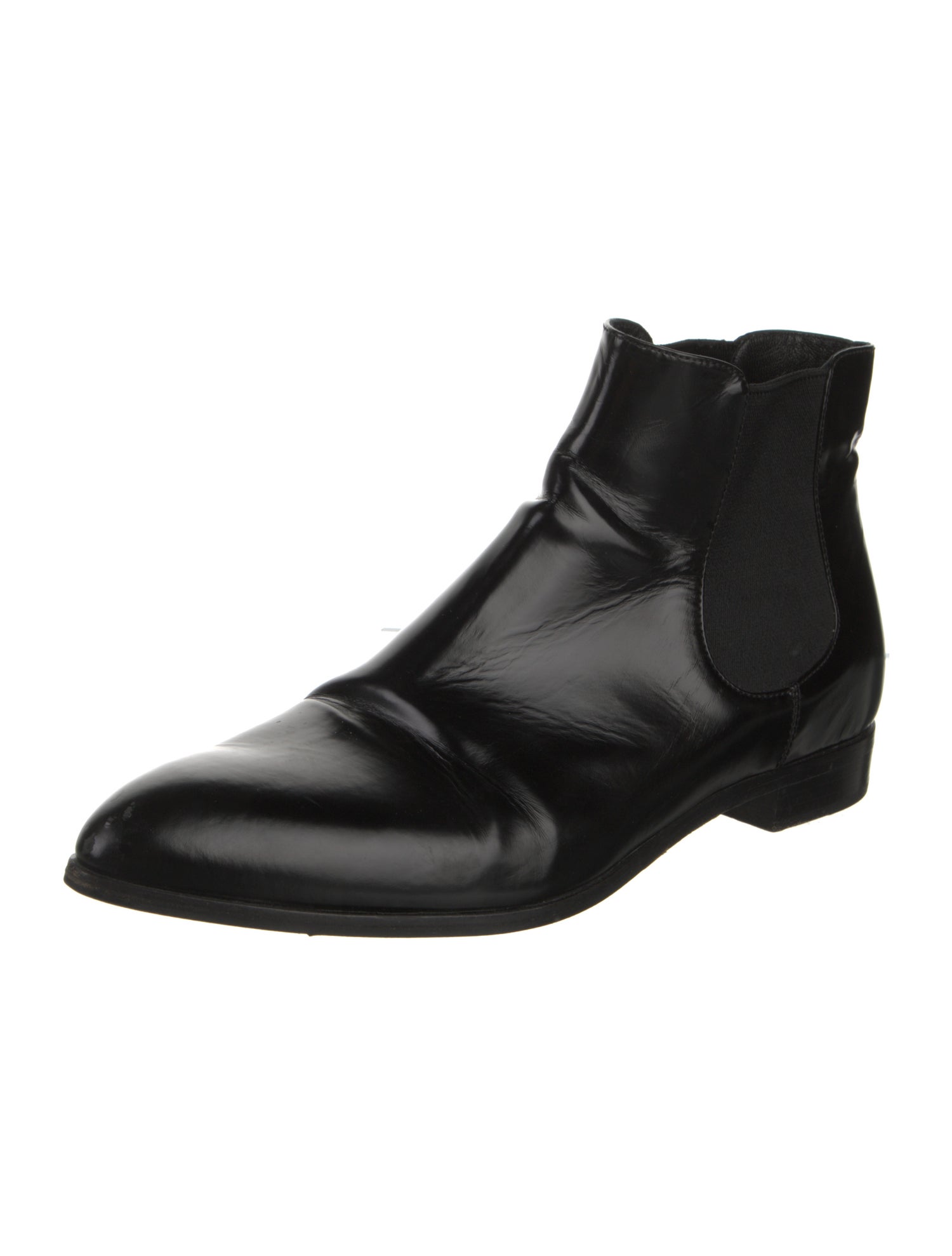Prada Leather Chelsea Boots