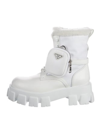 Prada Leather Combat Boots