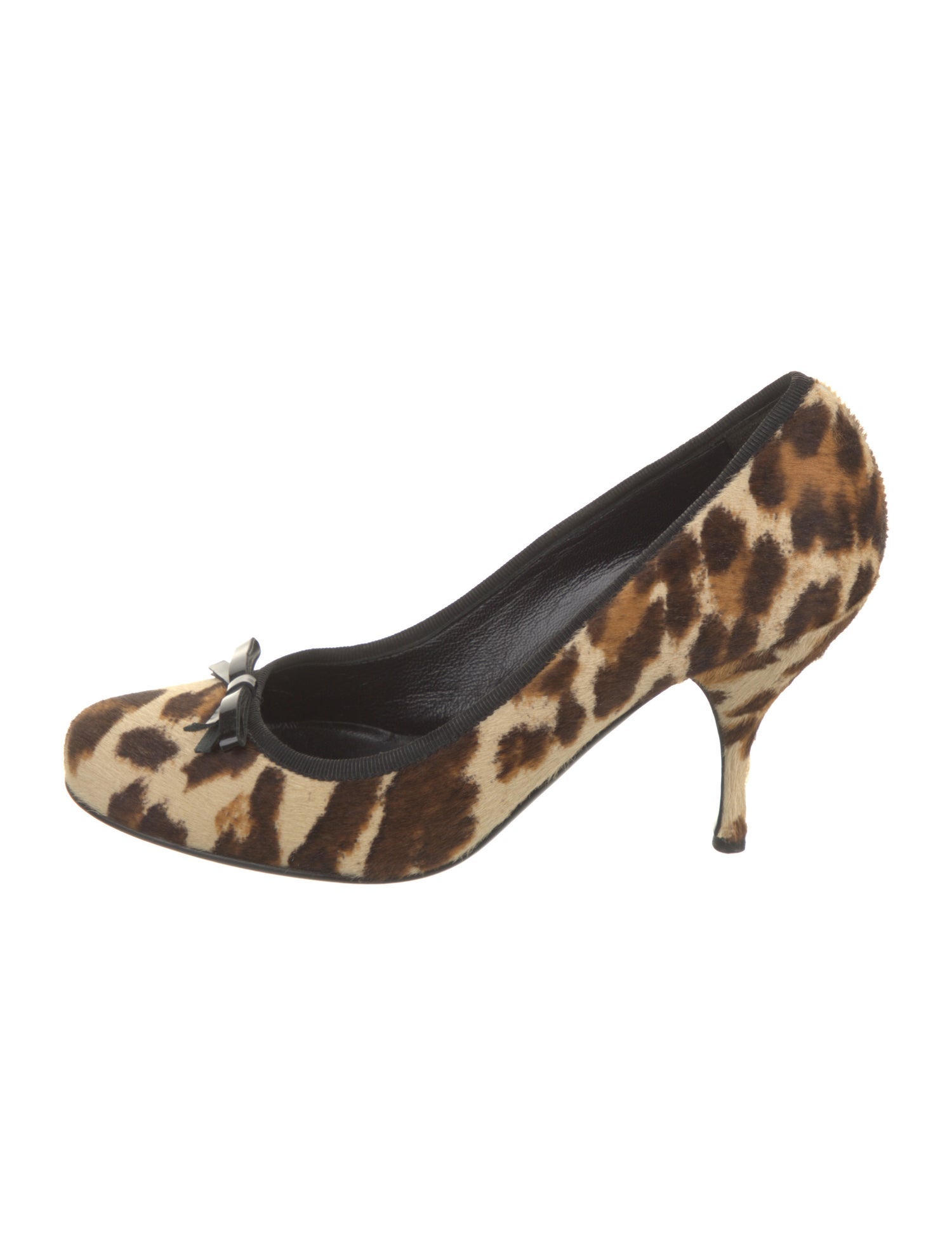 Prada Ponyhair Animal Print Pumps