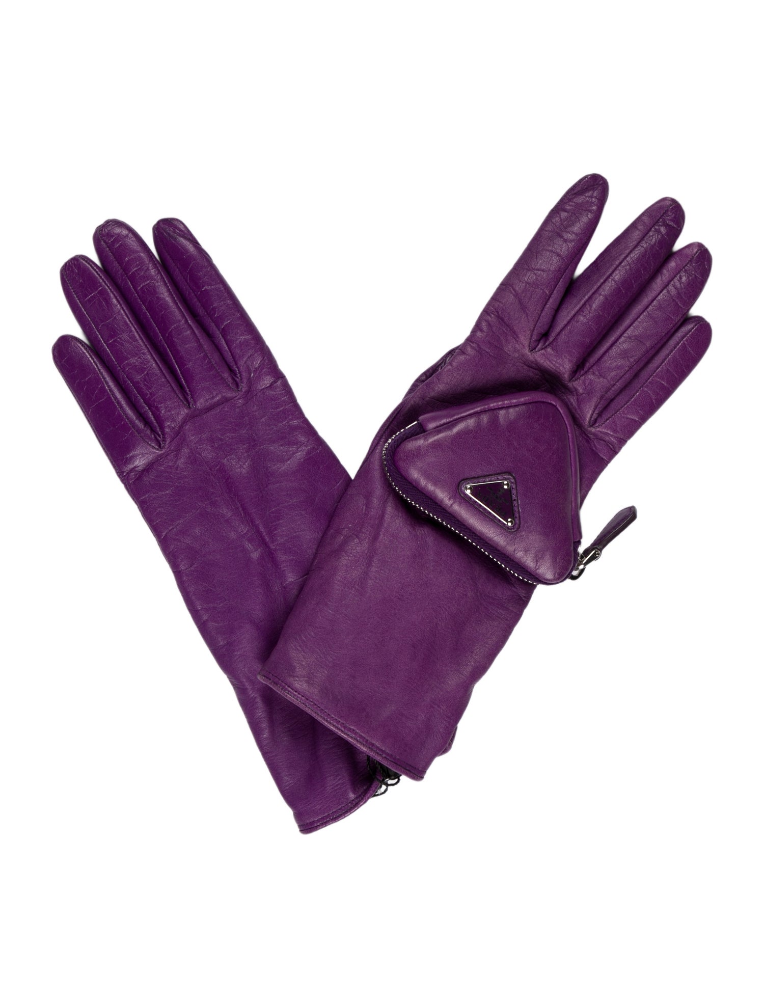 Prada Leather Gloves w/Tags