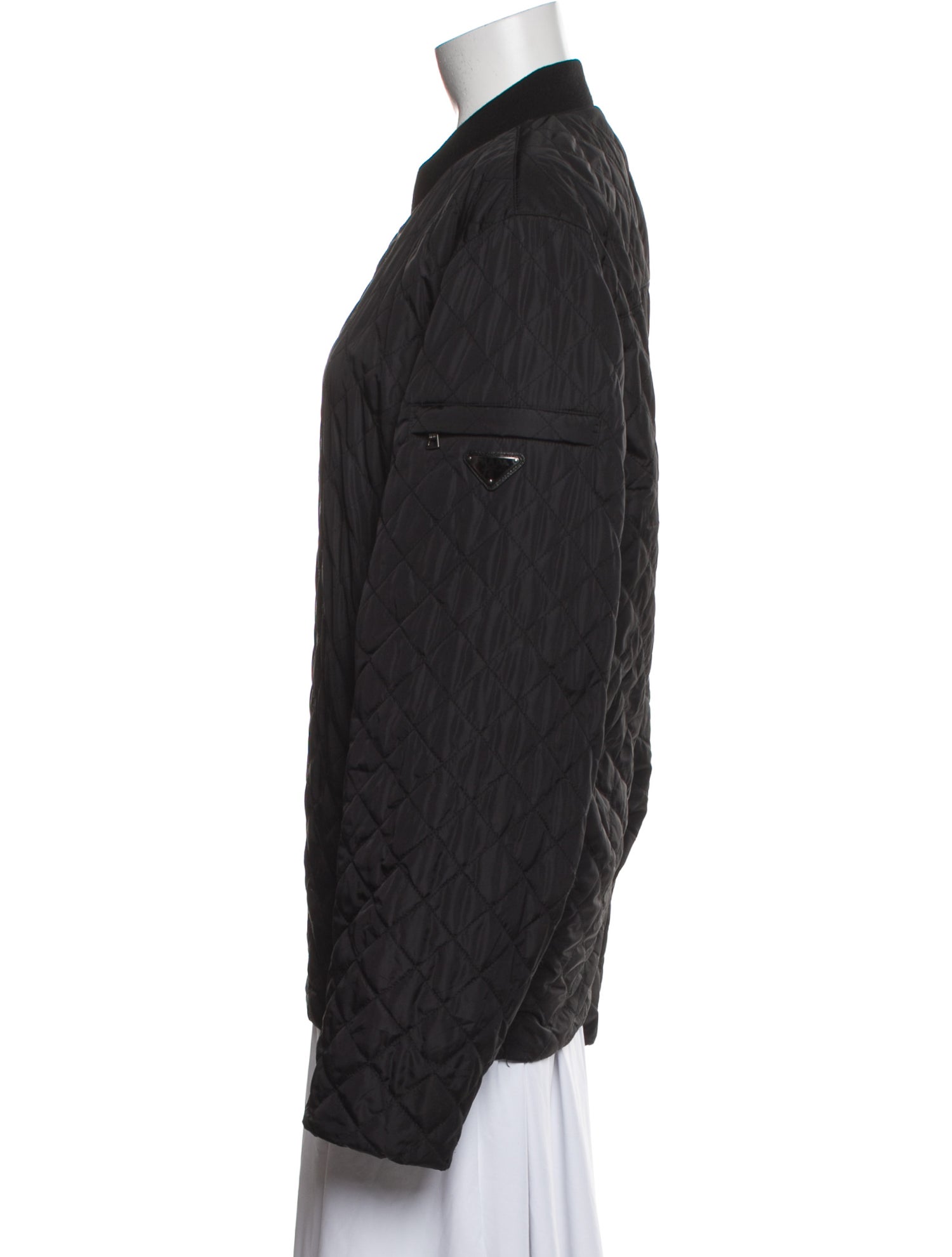 Prada 2013 Enameled Metal Triangle Windbreaker